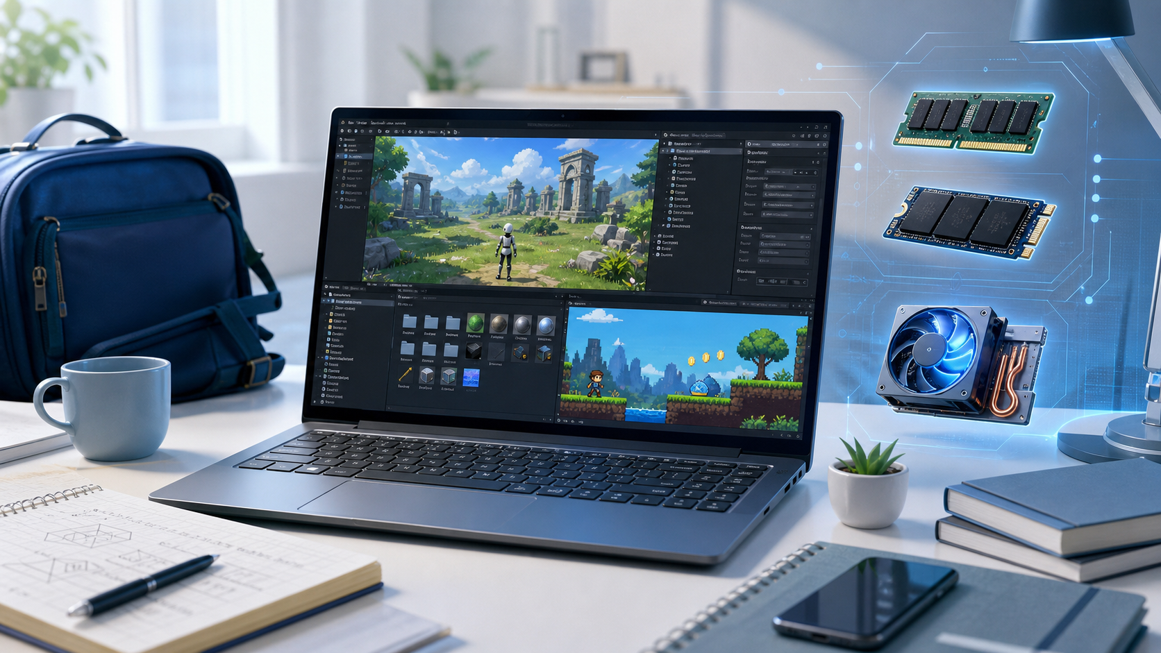 Unity学習向けノートPCの選び方を表したヒーロー画像