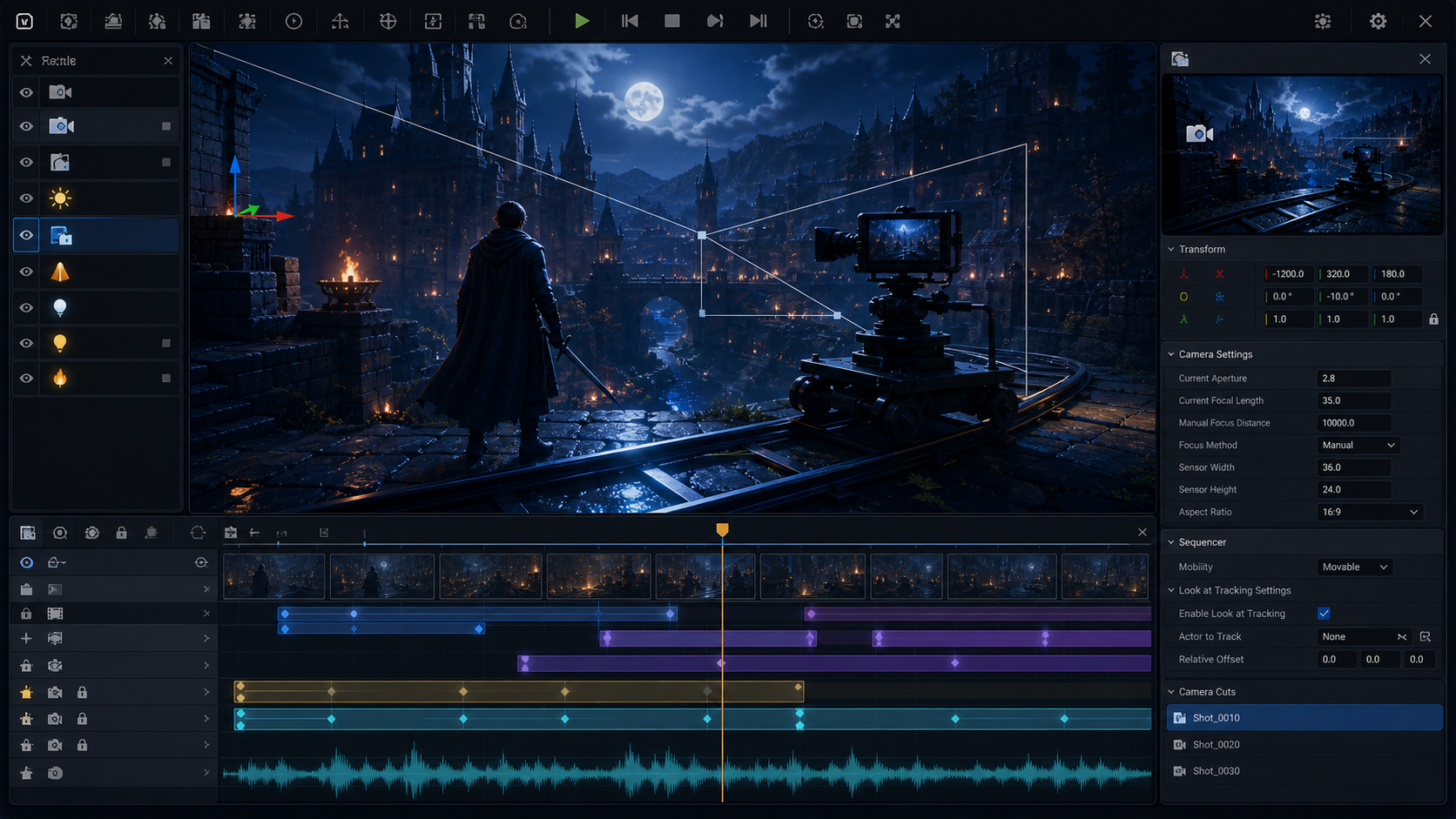 Unreal Engine の Level Sequence 入門を表したヒーロー画像